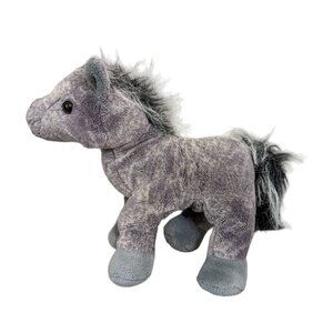 Ganz gray horse plush stuffed animal  No codes ‎ 10 inch